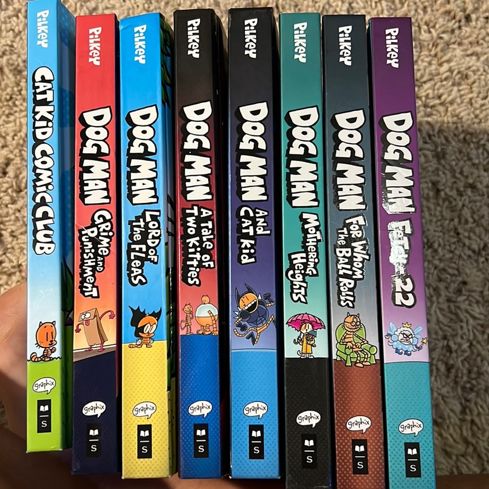 DOGMAN (7) Books and CATKID (1)